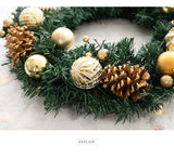 Christmas gift, Christmas wreath, door hanging - Close-Up Angle