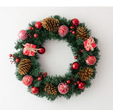 Christmas gift, Christmas wreath, door hanging - Front View