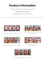 Christmas gift Christmas mini resin snow house Christmas tree pendant - Side View