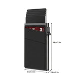 Contemporary Acrylic RFID Blocking Card Holder - Minimalist Business Wallet for Men, Automatic Pop-Up, 1pc