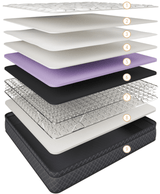 Comfort Flex mattress Standard Mattress King - Side View