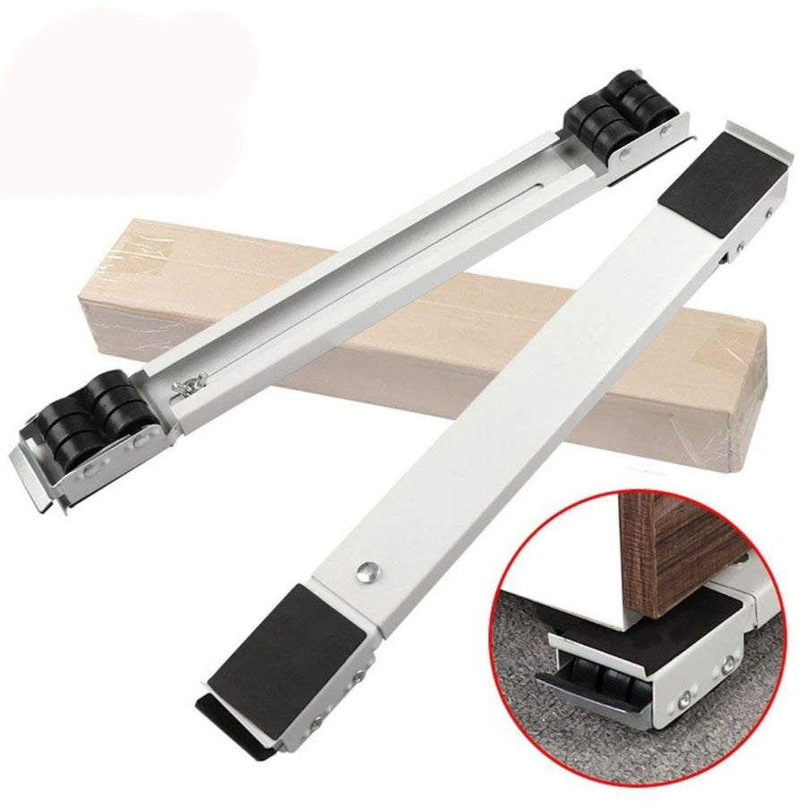 2PC White Furniture Lifter Heavy Roller Move Tool Set Moving Wheel Mover Sliders Kit