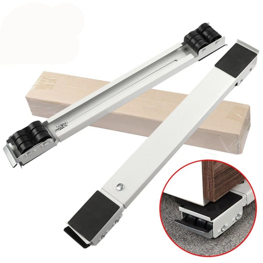 2PC Grey Furniture Lifter Heavy Roller Move Tool Set Moving Wheel Mover Sliders Kit