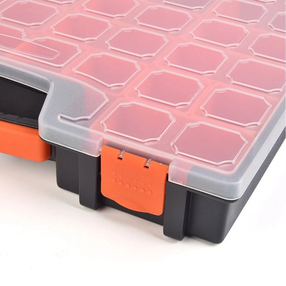 22 Compartments Storage Organizer Tool Box Plastic Bin Screw Case