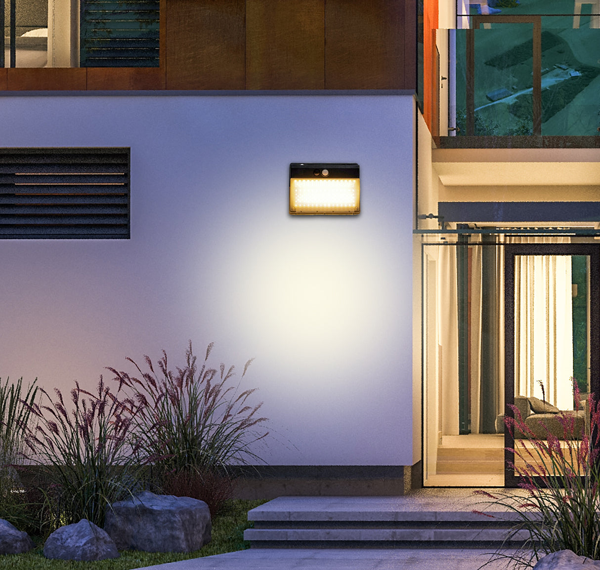 Solar Led Wall Light With Sensor 6W 600LM