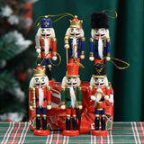 Nutcracker Soldier Figurine Set, Christmas Decorations, Birthday Gift, Hand-painted Nutcrackers, Holiday Decor, Australian Christmas Decor, Kids Gift, Figurine Collection, Festive Home Decor - Red - Size 12pcs - Extra Image