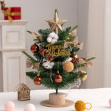 mini desktop Christmas tree, flocked pink Christmas tree, Christmas tree set, Christmas decorations, DIY Christmas tree, Christmas gift, office Christmas decor, festive tabletop tree - Christmas - Size 2