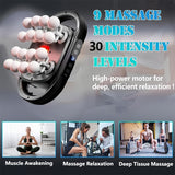 9 Massage Modes 30 Intensity Levels High Power Deep Tissue Massager Muscle Awakening Relaxation and Recovery Portable Muscle Gun for Fitness - Side View