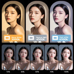 Smart Dual-Mode Fill Light｜One-Touch Color Temperature Switching + Stepless Dimming, Portable Ring Light with Soft Glow for Multi-Scenario Live Shooting