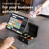Portable & Secure, Ready to Use — Commercial Mobile Cash Drawer - Side View