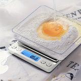 Food Scale, Kitchen Scale — Digital Weight Display in Grams and Ounces, High-Precision Electronic Scale.3000G/0.1G - Front View