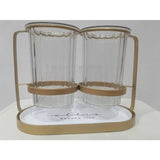 Dark green Luxury Wall-Mounted Cutlery Holder, Household Knife Fork Spoon Organizer, New Kitchen Utensil Drainer and Chopstick Container, Tableware Storage Rack - Rear View