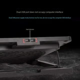 **Fully Compatible Laptop Stand｜Dual-Fan Cooling + Ergonomic Angle Adjustment, All-in-One Portable Design for Work, Gaming, and Entertainment** - Low Angle