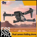 **E88 PRO All-in-One Gesture-Controlled Aerial Drone | Dual Adjustable HD Cameras + 3-Speed Wind Resistance + Touch-Free Operation, Smart Tracking with One-Click Editing, Perfect for Beginners and Outdoor Creativity** - Front View