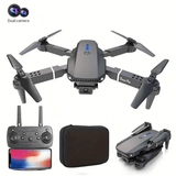 **E88 PRO All-in-One Gesture-Controlled Aerial Drone | Dual Adjustable HD Cameras + 3-Speed Wind Resistance + Touch-Free Operation, Smart Tracking with One-Click Editing, Perfect for Beginners and Outdoor Creativity** - 45-Degree Angle