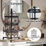 1 × Metal Detachable Rotating Earring Jewelry Stand, Storage Display Tower, Aesthetic Room Decor, Home Decoration, Valentine's Day Gift Jewelry Tower, Jewelry Organizer - Extra Image