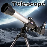 **Entry-Level Quick-Setup Astronomical Telescope | Stable Tripod, Four-Step Star and Landscape Viewing, Clear Sight of Moon and Landmarks, Top Choice for Family Outdoor Exploration** - Front View