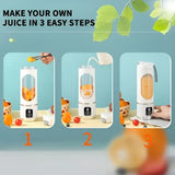 Enjoy powerful, effortless mixing for daily nutrition and on-the-go refreshments. Compact, easy to operate, and perfect for active lifestyles. - Rear View