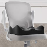 black**Waist Support and Seat Cushion Combo: Scientifically Supports the Back, Breathable and Pressure-Relieving, Comfortable for 8 Hours of Sitting** - Side View