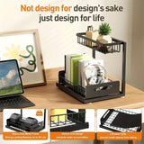 White Not Designed for Design, But Designed for Life: Heavy-Duty Metal Frame Holds 50 lbs, Honeycomb Grid Prevents Water Accumulation, Non-Slip Upgraded Suction Cups for Stable Multi-Scenario Storage - Extra Image