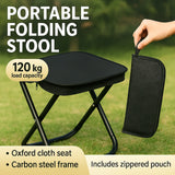 Outdoor One-Second Quick-Open Lightweight Folding Stool | 150KG High Load-Bearing | Portable Camping Chair, Picnic & Fishing Seat | Sturdy & Stable, Packable into Backpack | Essential for Travel