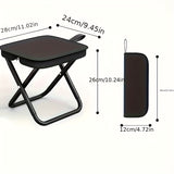 Outdoor One-Second Quick-Open Lightweight Folding Stool | 150KG High Load-Bearing | Portable Camping Chair, Picnic & Fishing Seat | Sturdy & Stable, Packable into Backpack | Essential for Travel - Close-Up Angle
