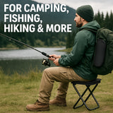 Outdoor One-Second Quick-Open Lightweight Folding Stool | 150KG High Load-Bearing | Portable Camping Chair, Picnic & Fishing Seat | Sturdy & Stable, Packable into Backpack | Essential for Travel - Extra Image