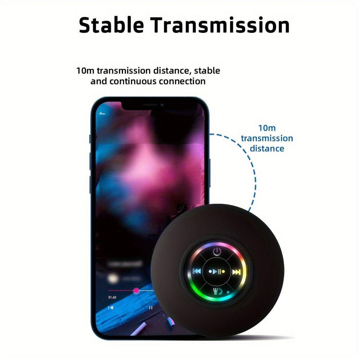 **"Dual-Form Portable Music Cube"** Magnetic/Wireless Grip, Touch Control & Call Function, Splash-Resistant & Compact, Mini Body with Powerful Sound, Unlocking Full-Scene Music Freedom for Home and Outdoor Use.（Black)）