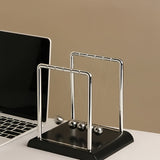Newton's Cradle, made of durable PP material, is both a desktop physics demonstration pendulum and a stress-relieving decorative piece for offices and homes, ideal as a creative gift. - Side View
