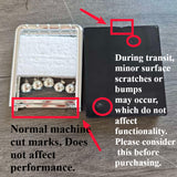 Newton's Cradle, made of durable PP material, is both a desktop physics demonstration pendulum and a stress-relieving decorative piece for offices and homes, ideal as a creative gift. - Top-Down View