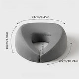 GREY Soft O-shaped/U-shaped Face Pillow for Beauty Salons/Spa Massage, Ergonomic Face Pillow, Multi-functional Suitable for Adult Facial Care and Relaxation, Multi-functional Neck and Face Support Comfort Face Pillow - 45-Degree Angle