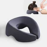 GREY Soft O-shaped/U-shaped Face Pillow for Beauty Salons/Spa Massage, Ergonomic Face Pillow, Multi-functional Suitable for Adult Facial Care and Relaxation, Multi-functional Neck and Face Support Comfort Face Pillow