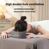 BLUE Soft O-shaped/U-shaped Face Pillow for Beauty Salons/Spa Massage, Ergonomic Face Pillow, Multi-functional Suitable for Adult Facial Care and Relaxation, Multi-functional Neck and Face Support Comfort Face Pillow