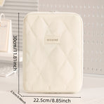 (beige)**BEENLOVE Tablet Storage Bag: 180° Full-Open Independent Compartment, Shockproof & Portable, Multifunctional Design**