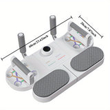 (WHITE)Three-in-One Training Board: Push-Ups, Planks & Resistance Band Workouts — Your All-in-One Home Fitness Solution