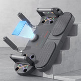 (WHITE)Three-in-One Training Board: Push-Ups, Planks & Resistance Band Workouts — Your All-in-One Home Fitness Solution - Close-Up Angle