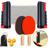 Easy-to-Install Durable Racket: 3-Step Assembly, 5-Layer Composite Wood, Ergonomic Non-Slip Grip for Long-Lasting Comfortable Sports Experience