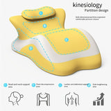 Bed Stomach-Sleep Pillow - Multi-functional Prone Position Pillow for Stomach Sleeping, Phone Use, Reading, Couples Fun Play, Intimacy Aid for Couples, Bed Hip Elevation Tool, Pā Pā Pillow（YELLOW） - Rear View