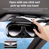 Car Travel Three-Piece Set: Push-Open Eyeglass Case, Universal Storage Case, and Secure Organizer—Complete On-the-Go Storage, Peace of Mind Every Journey(Grey)