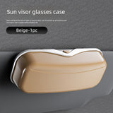 Car Travel Three-Piece Set: Push-Open Eyeglass Case, Universal Storage Case, and Secure Organizer—Complete On-the-Go Storage, Peace of Mind Every Journey(Grey)