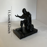 **Knight Sculpture Pen Holder: A Medieval Epic on Your Desk, Where the Pen Becomes a Sword, Blending Decorative Art with Practical Office Use** - Rear View