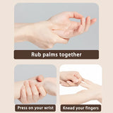 **Smart Hand Massager: Multi-Functional Integration, Easy to Operate, Essential Household Relaxation Device** - Top-Down View