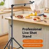 **Multi-Angle Flexible Shooting Stand: Your All-in-One Portable Assistant for Stable HD Live Streaming and Content Creation**