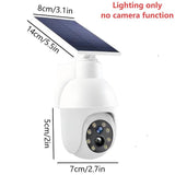 Solar sensor simulation camera light - No real monitoring function, simulated appearance design, smart sensor lighting, for outdoor security warning purposes | Energy-saving anti-theft solution | Warning lighting equipment