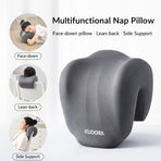 Ergonomic Multi-functional Nap Pillow - Desk Rest Pillow with Neck/Side Support, Memory Foam Cushion for Office, Home & Travel(GRAY)