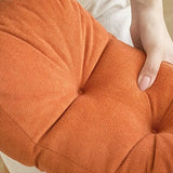 sunset orange**Cloud-Touch Chenille Multi-Function Lumbar Pillow: Supports Long-Hour Sitting, Removable & Washable Design, Gently Releases Pressure Every Day Like a Cloud**