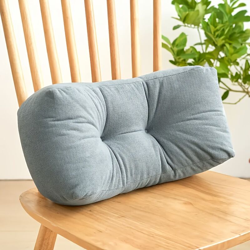 Enamel gray**Cloud-Touch Chenille Multi-Function Lumbar Pillow: Supports Long-Hour Sitting, Removable & Washable Design, Gently Releases Pressure Every Day Like a Cloud**