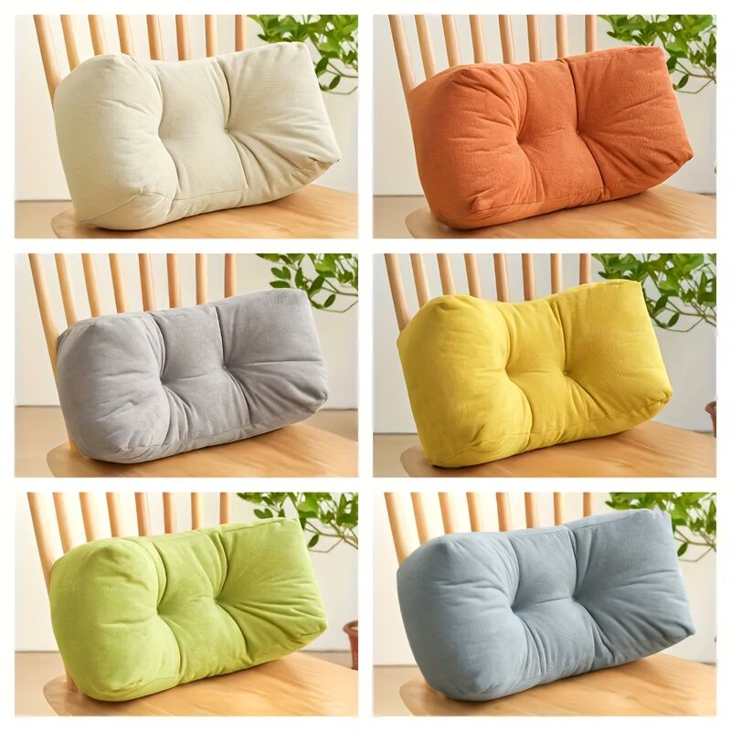 Enamel gray**Cloud-Touch Chenille Multi-Function Lumbar Pillow: Supports Long-Hour Sitting, Removable & Washable Design, Gently Releases Pressure Every Day Like a Cloud**