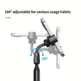 **Telescopic Rotating Live Stream Tripod: Adjustable Height, Multi-Angle Shooting, Stable and Portable** - Front View