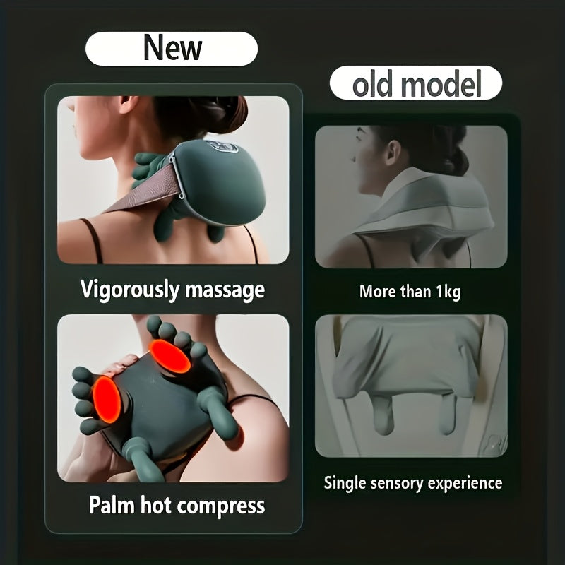 New Heating Massage Gun 1kg Lightweight Design Palm Warm Compress Multi Dimensional Massage Experience Say Goodbye to Single Vibration and Heavy Feel of Old Model